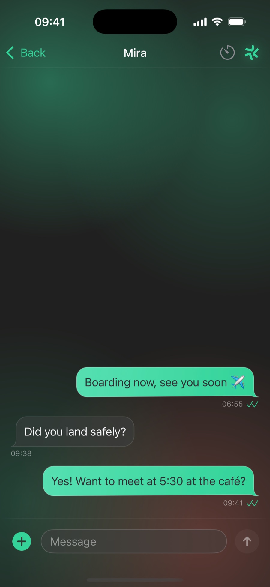 LADON messenger — an end-to-end encrypted chat on iPhone