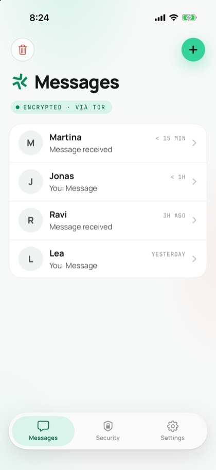 Conversation list