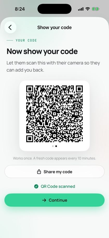 Own QR code