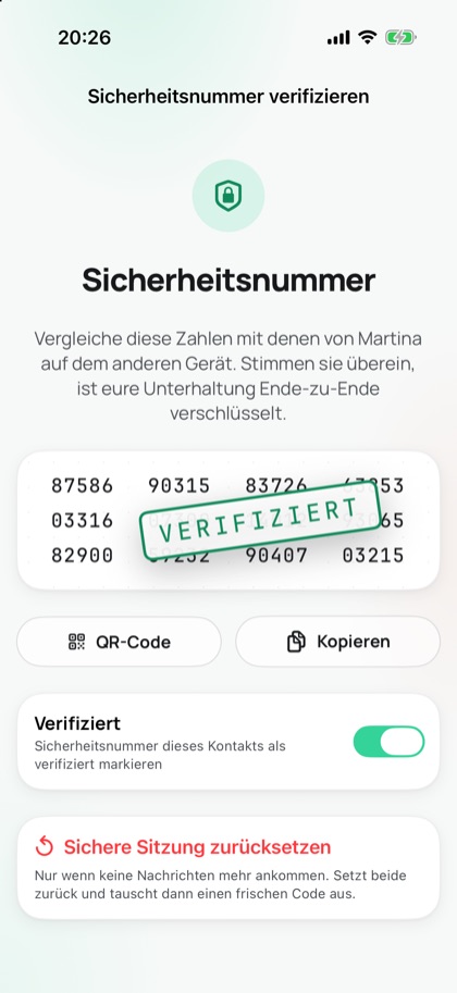 Sicherheitsnummer