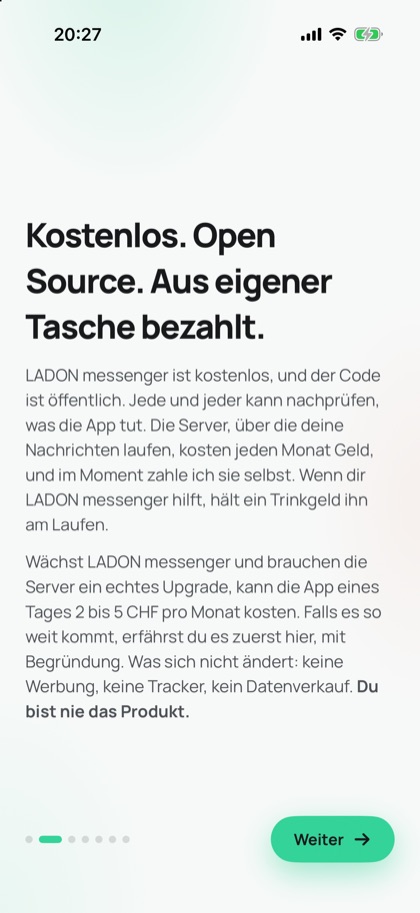 Hinweis kostenlos und Open Source